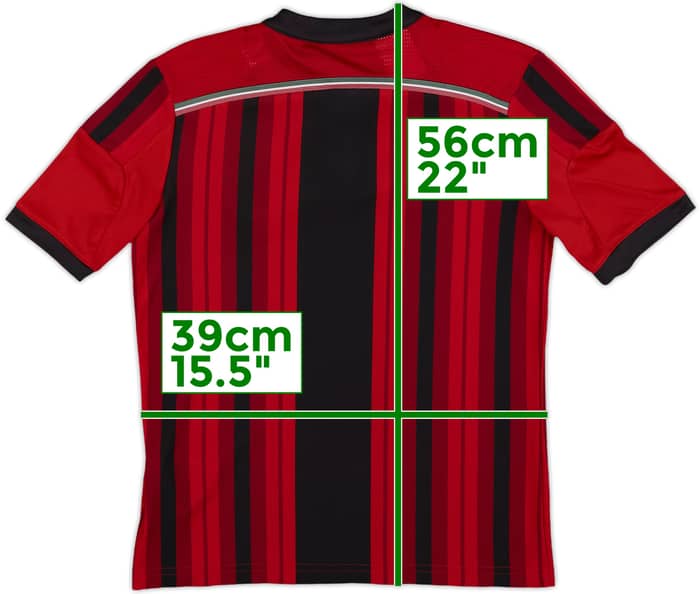 2014-15 AC Milan Home Shirt - 8/10 - (M.Boys)