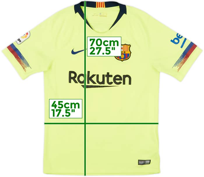 2018-19 Barcelona Away Shirt Messi #10 - 8/10 - (S)