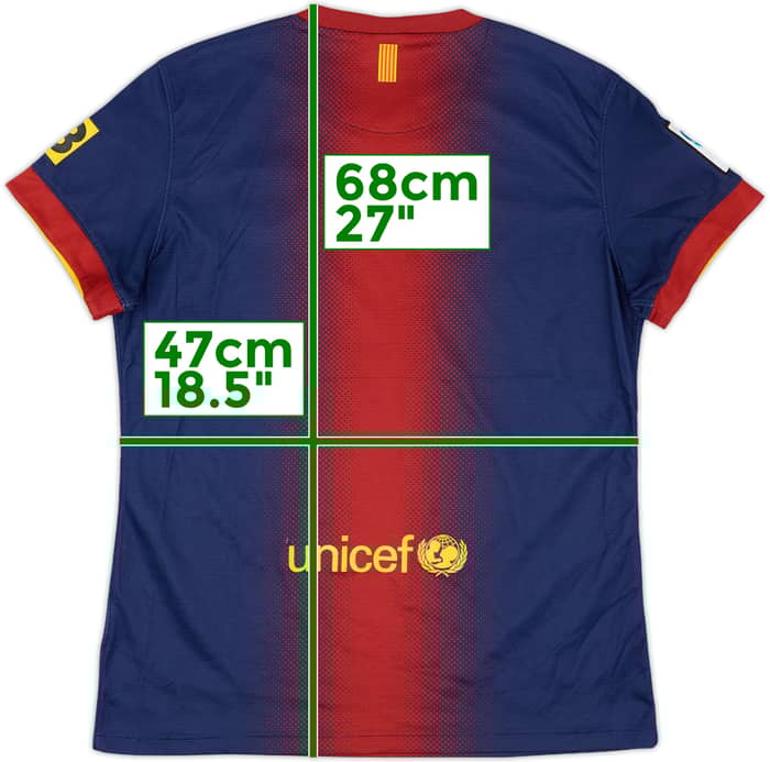 2012-13 Barcelona Home Shirt - 7/10 - (Women's M)