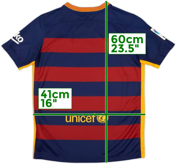 2015-16 Barcelona Home Shirt - 5/10 - (M.Boys)