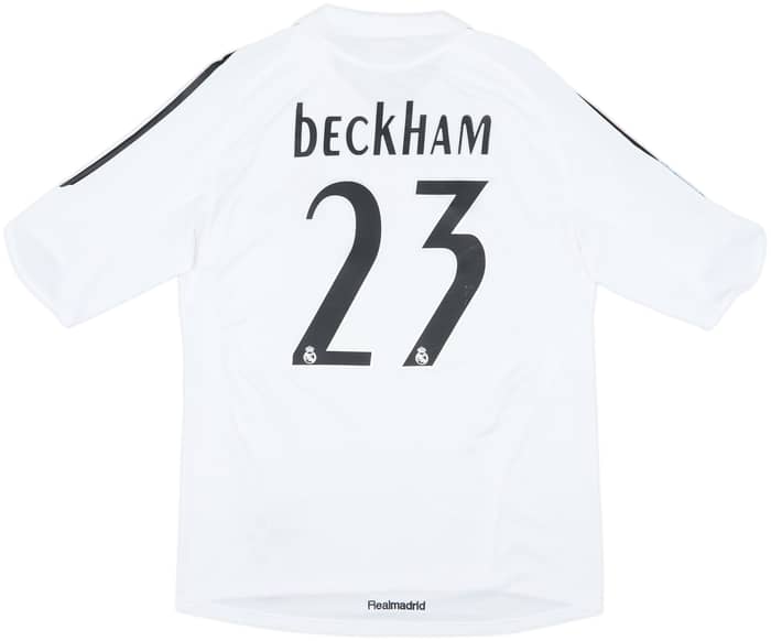 2005-06 Real Madrid Home Shirt Beckham #23 - 8/10 - (L)