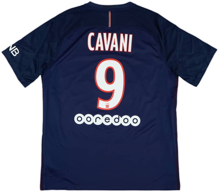 2016-17 Paris Saint-Germain Home Shirt Cavani #9 - 5/10 - (L)
