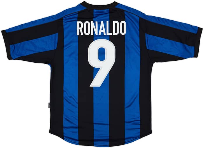 1999-00 Inter Milan Home Shirt Ronaldo #9 - 6/10 - (M)