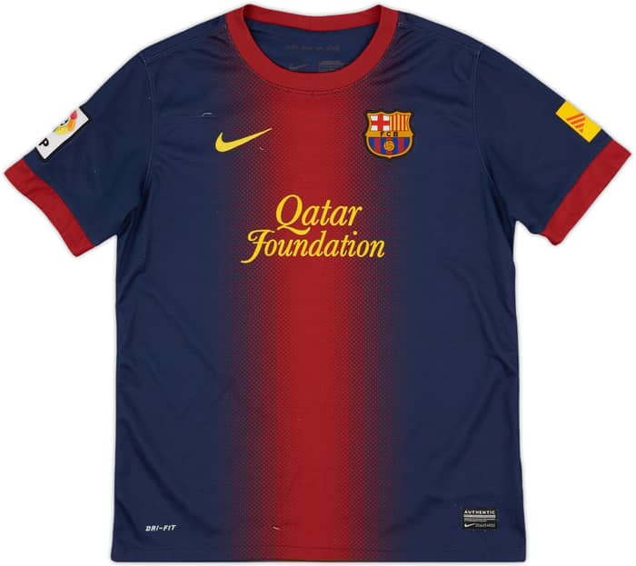 2012-13 Barcelona Home Shirt - 5/10 - (L.Boys)
