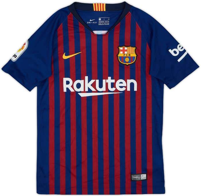 2018-19 Barcelona Home Shirt - 9/10 - (S.Boys)