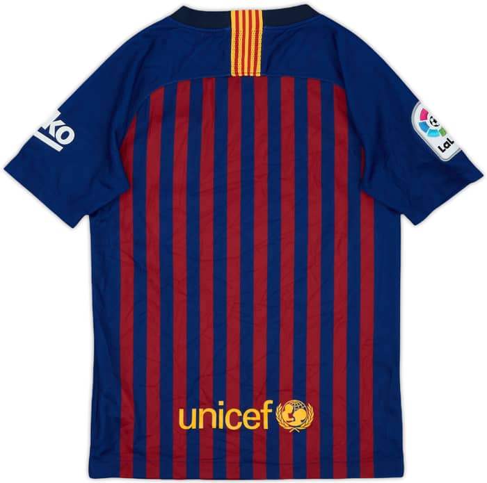 2018-19 Barcelona Home Shirt - 9/10 - (S.Boys)