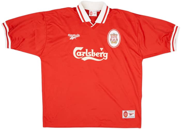 1996-98 Liverpool Home Shirt Mcmanaman #7 - 8/10 - (XL)