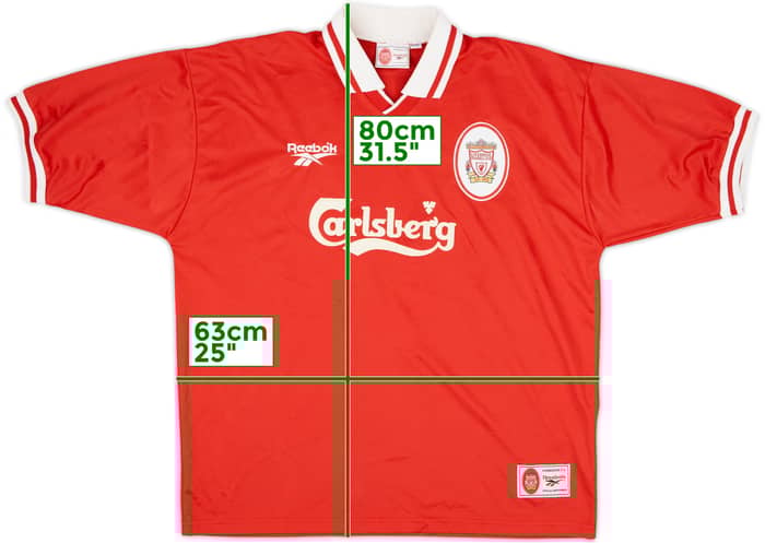 1996-98 Liverpool Home Shirt Mcmanaman #7 - 8/10 - (XL)