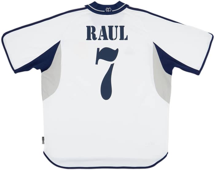2000-01 Real Madrid Home Shirt Raul #7 - 7/10 - (XL)