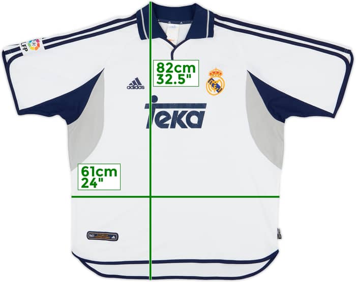 2000-01 Real Madrid Home Shirt Raul #7 - 7/10 - (XL)