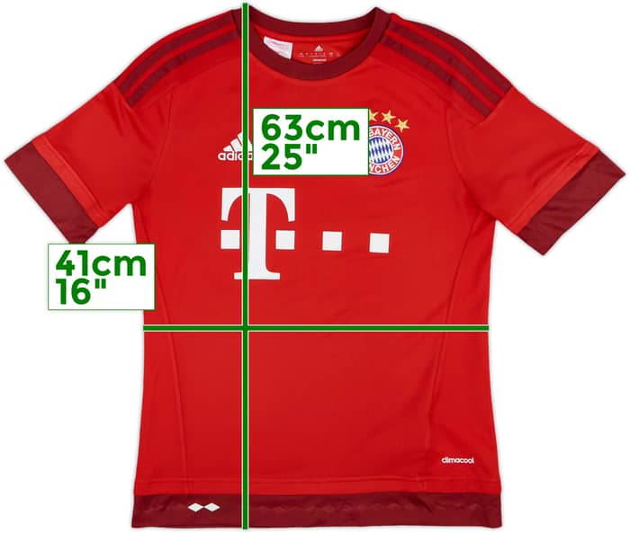 2015-16 Bayern Munich Home Shirt - 7/10 - (L.Boys)