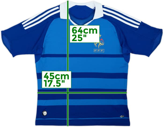 2008-09 France Home Shirt - 8/10 - (L.Boys)