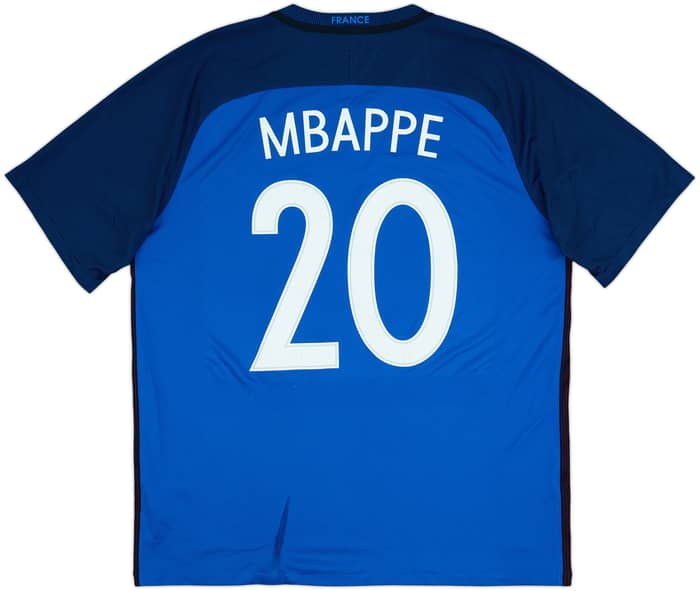 2016-17 France Home Shirt Mbappe #20 - 4/10 - (XL)
