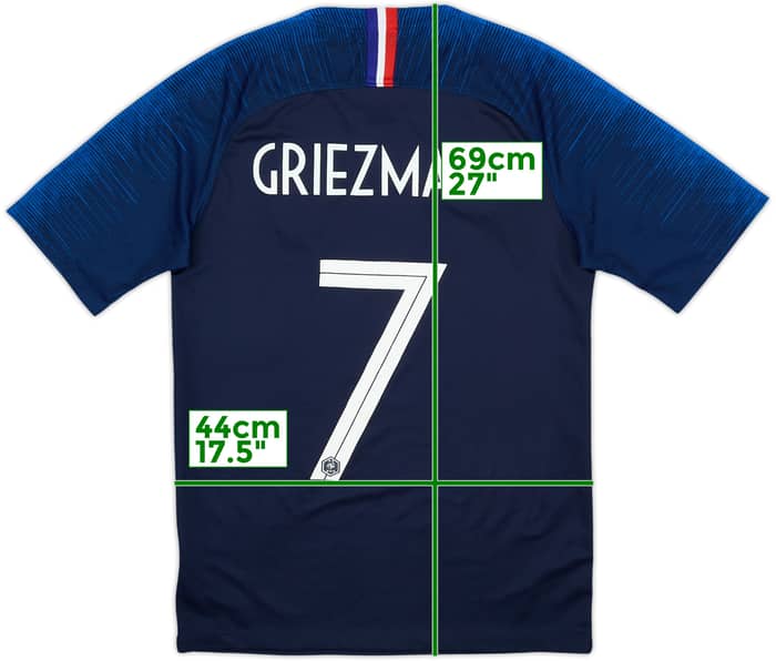 2018 France Home Shirt Griezmann #7 - 8/10 - (S)