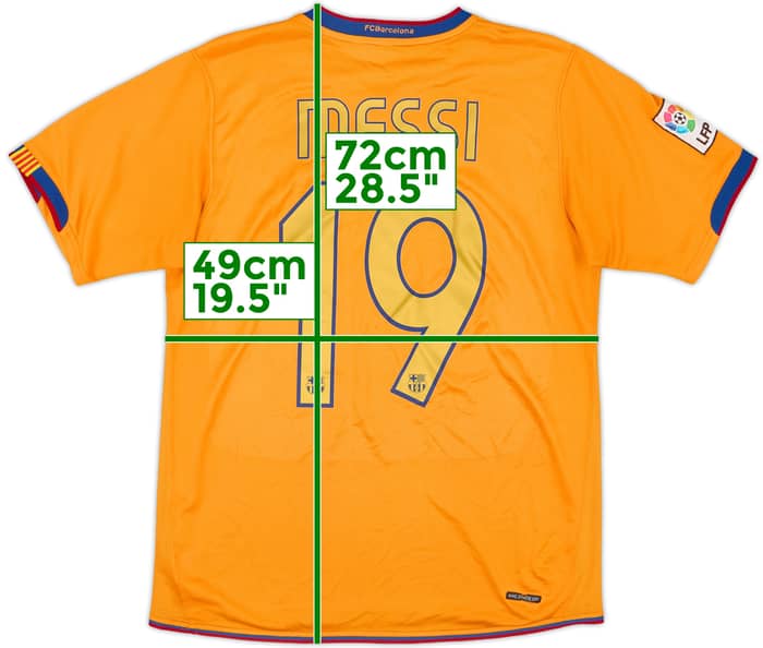 2006-08 Barcelona Away Shirt Messi #19 - 6/10 - (S)