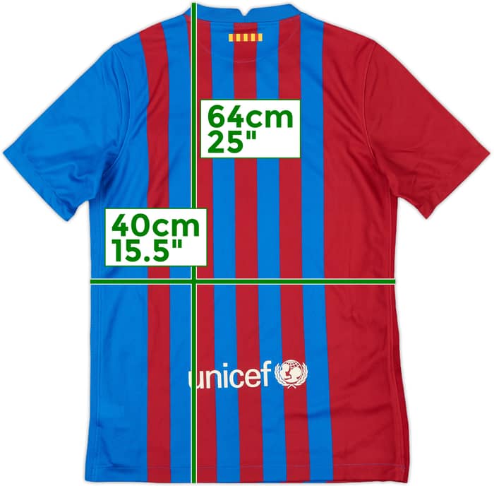 2021-22 Barcelona Home Shirt - 10/10 - (L.Boys)
