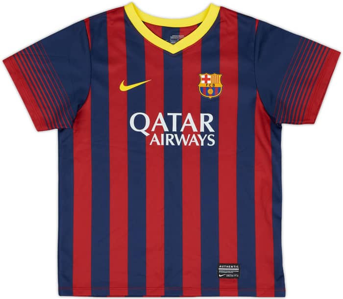 2013-14 Barcelona Home Shirt - 9/10 - (6-7 Years)