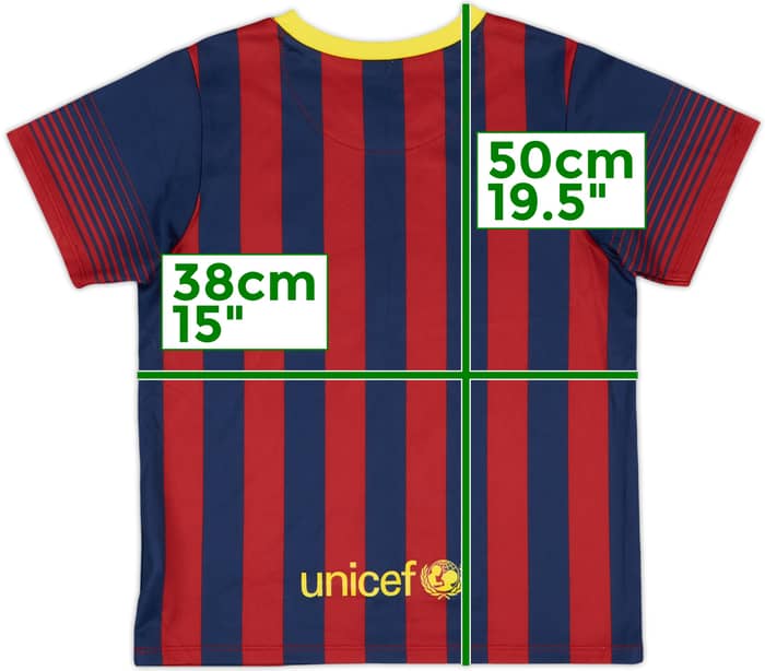 2013-14 Barcelona Home Shirt - 9/10 - (6-7 Years)