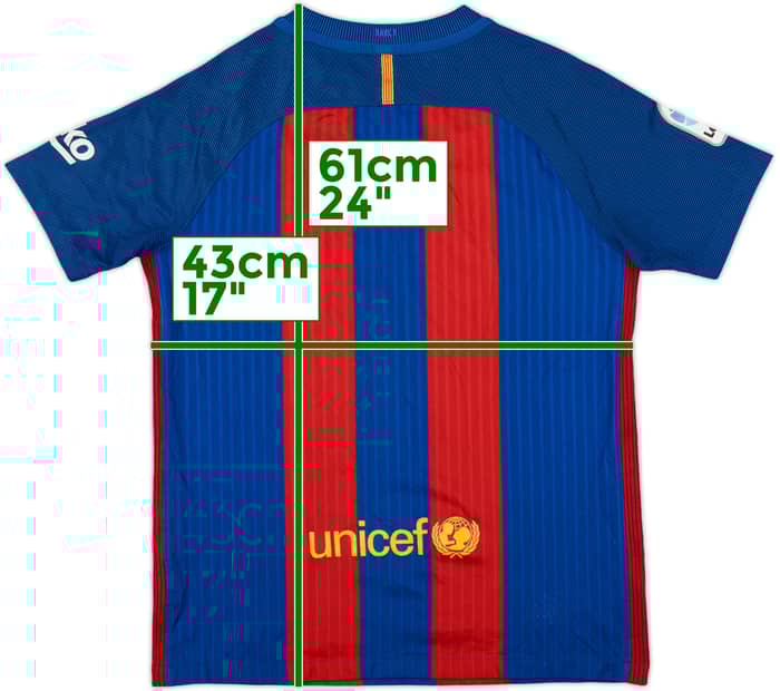2016-17 Barcelona Home Shirt - 7/10 - (12-18 Months)