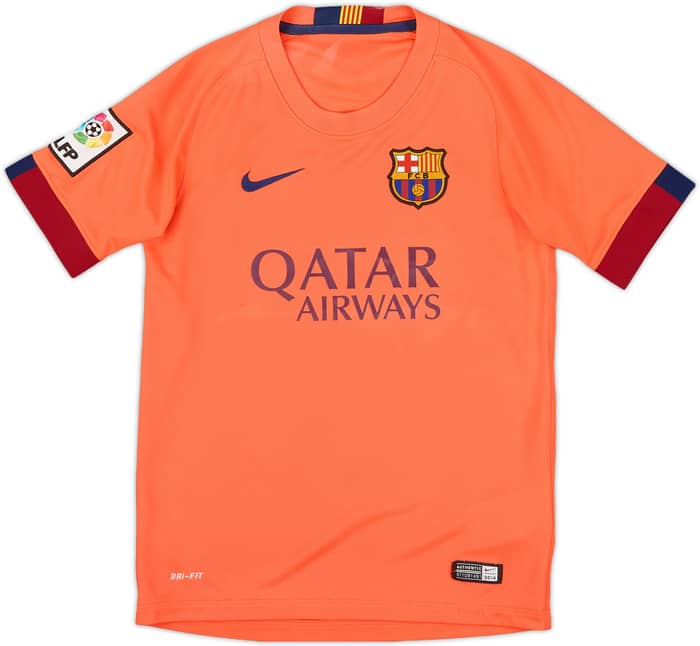 2014-15 Barcelona Away Shirt - 7/10 - (M.Boys)