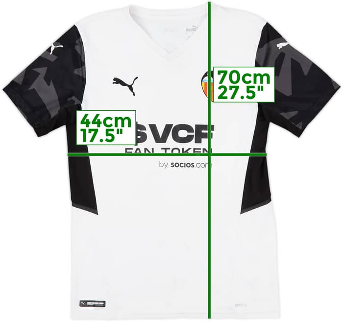2021-22 Valencia Home Shirt Musah #4 - 6/10 - (S)