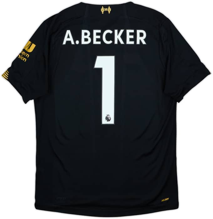 2019-20 Liverpool GK Shirt A.Becker #1 - 7/10 - (S)