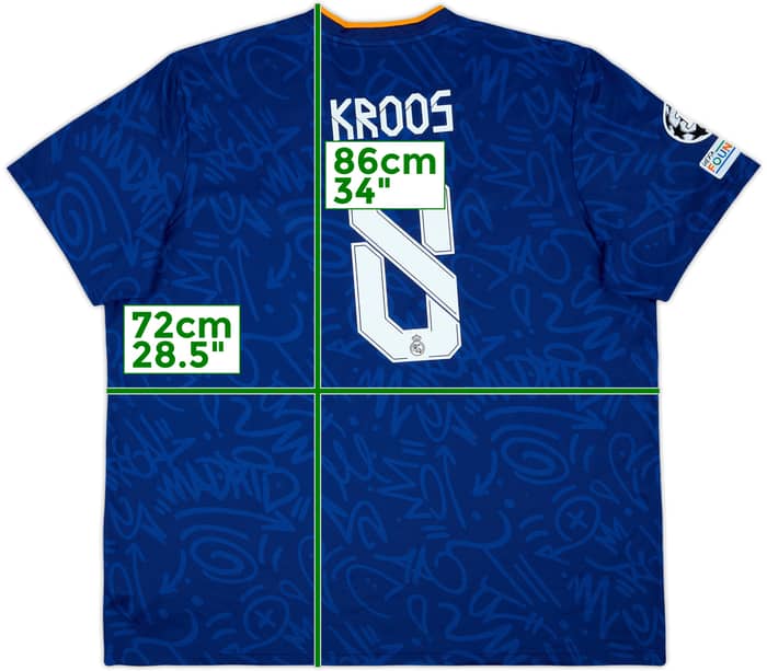 2021-22 Real Madrid Away Shirt Kroos #8 - 8/10 - (3XL)
