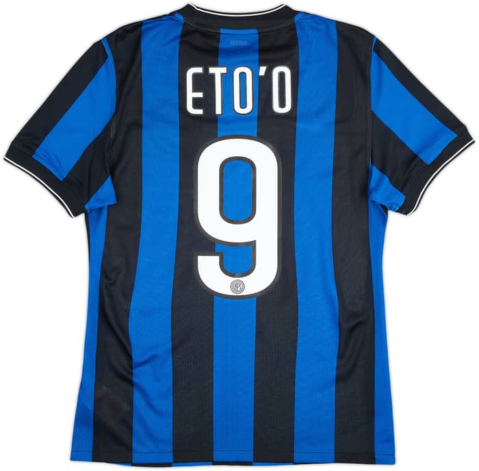 2009-10 Inter Milan Home Shirt Eto'o #9 - 7/10 - (S)