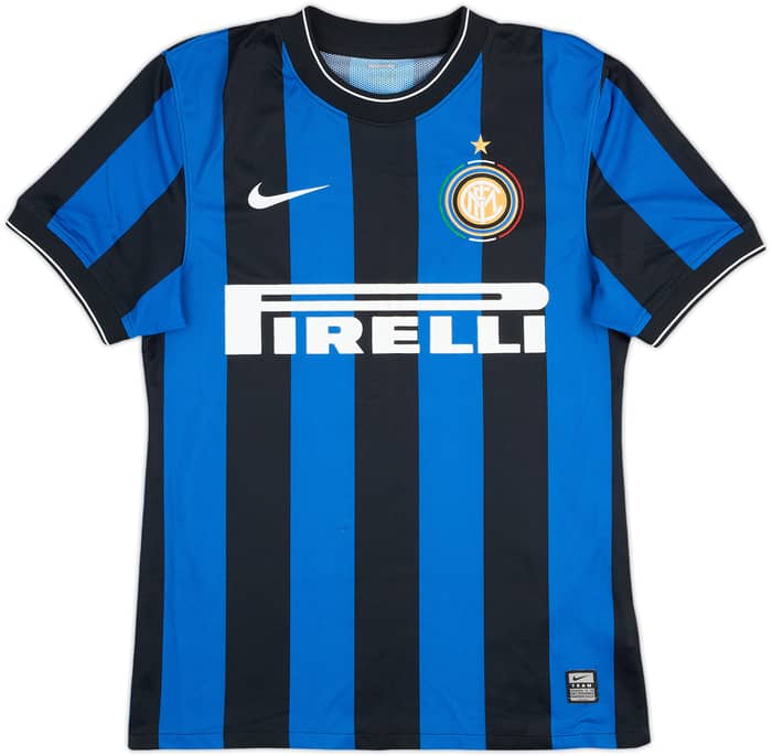 2009-10 Inter Milan Home Shirt Eto'o #9 - 7/10 - (S)
