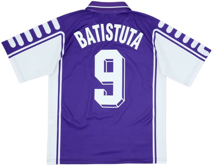 1999-00 Fiorentina Home Shirt Batistuta #9 - 8/10 - (S)
