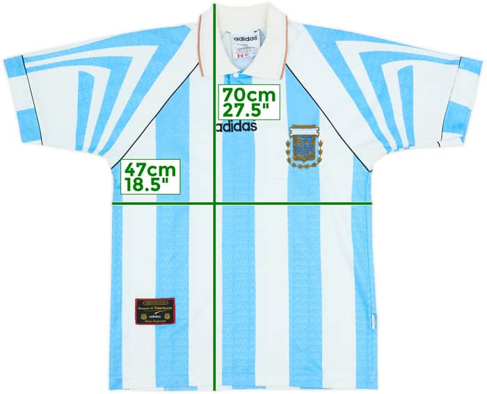 1996-98 Argentina Home Shirt - 6/10 - (S)