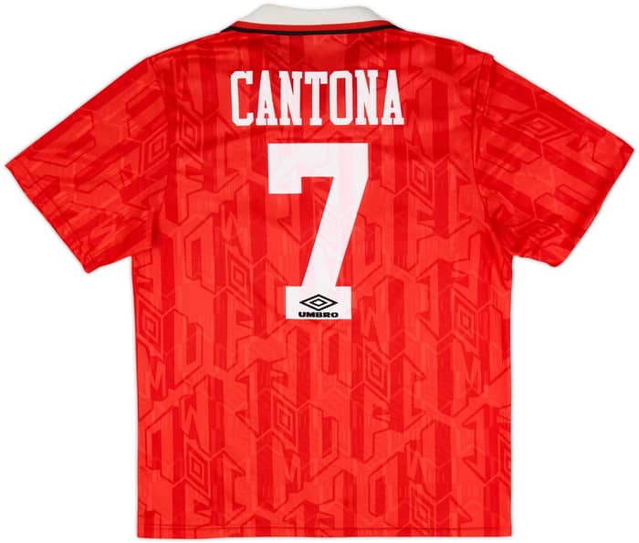 1992-94 Manchester United Home Shirt Cantona #7 - 6/10 - (L)