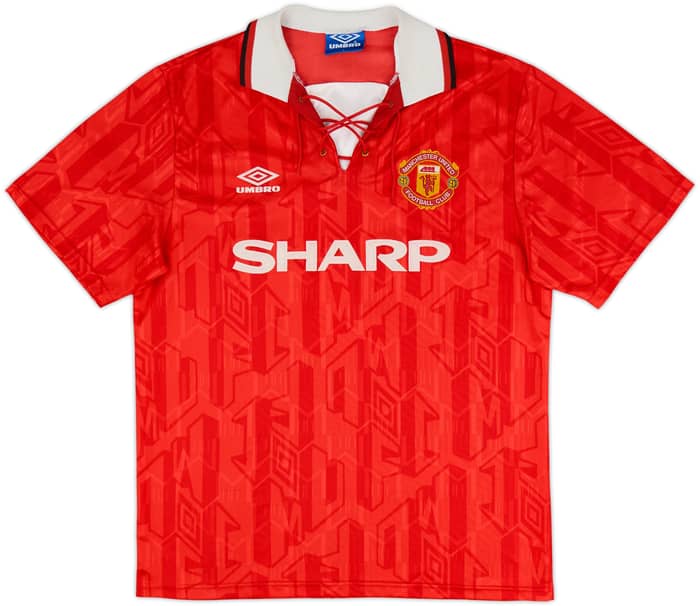 1992-94 Manchester United Home Shirt Cantona #7 - 6/10 - (L)
