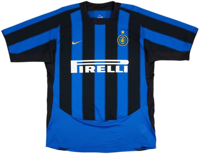 2003-04 Inter Milan Home Shirt J.Zanetti #4 - 8/10 - (L)