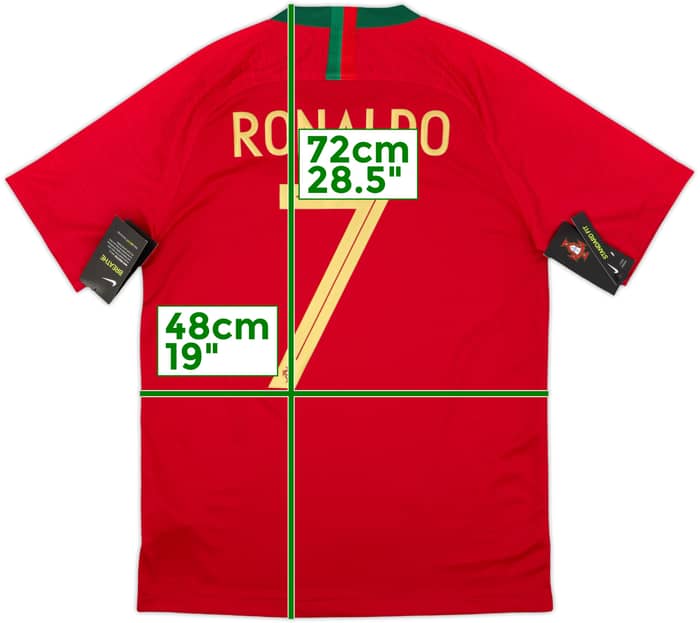 2018-19 Portugal Home Shirt Ronaldo #7 (M)