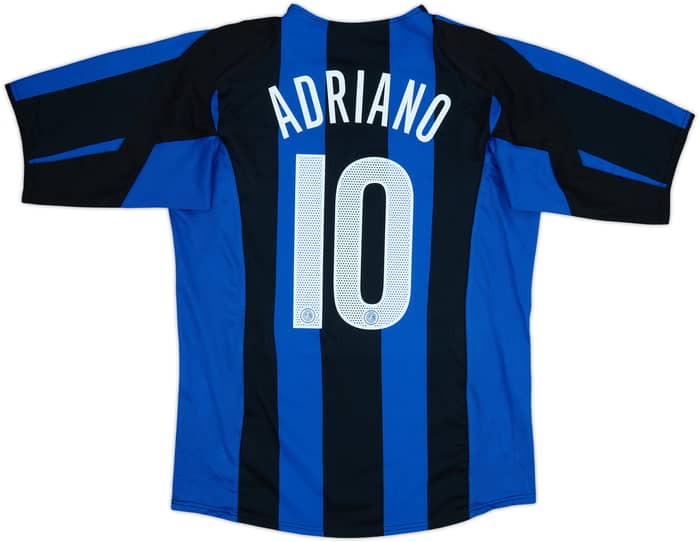2004-05 Inter Milan Home Shirt Adriano #10 - 8/10 - (L)