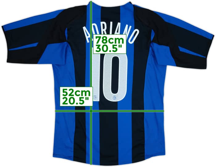 2004-05 Inter Milan Home Shirt Adriano #10 - 8/10 - (L)