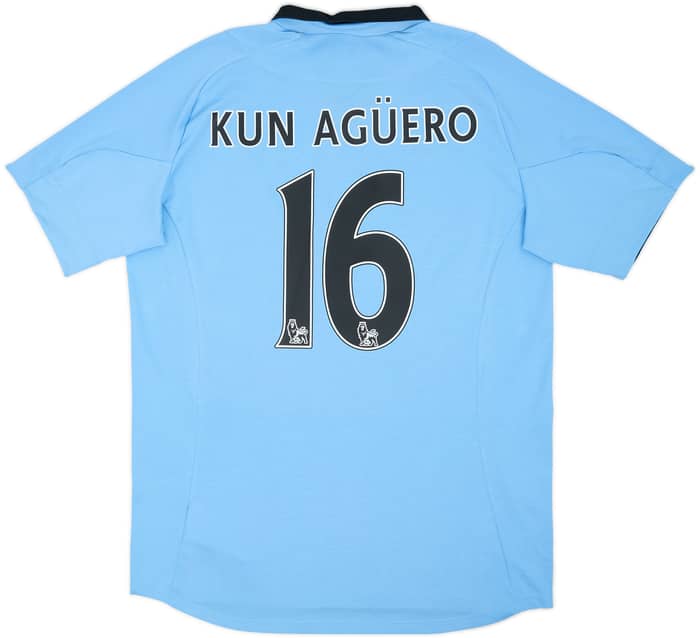 2012-13 Manchester City Home Shirt Kun Aguero #16 - 9/10 - (L)