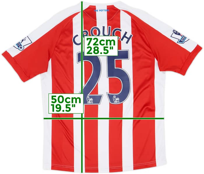 Camiseta de local del Stoke City 2014-15 Crouch #25 - 6/10 - (L)