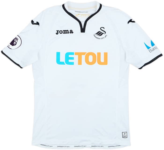 2017-18 Swansea Home Shirt Wilfried #2 - 6/10 - (L)