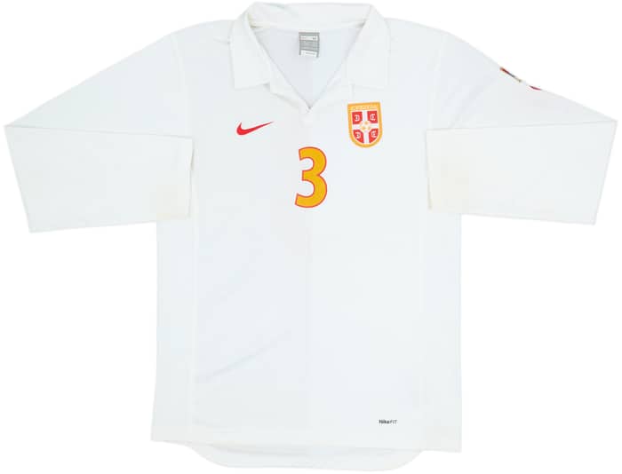 Camiseta de la tercera equipación L/S versión jugador de Serbia 2007-08 #3