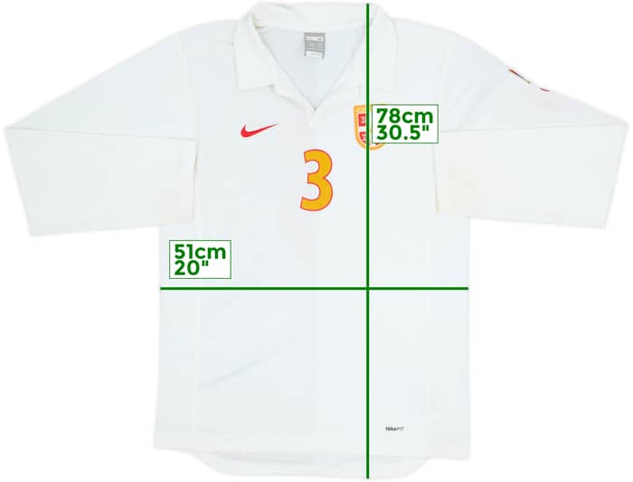 Camiseta de la tercera equipación L/S versión jugador de Serbia 2007-08 #3
