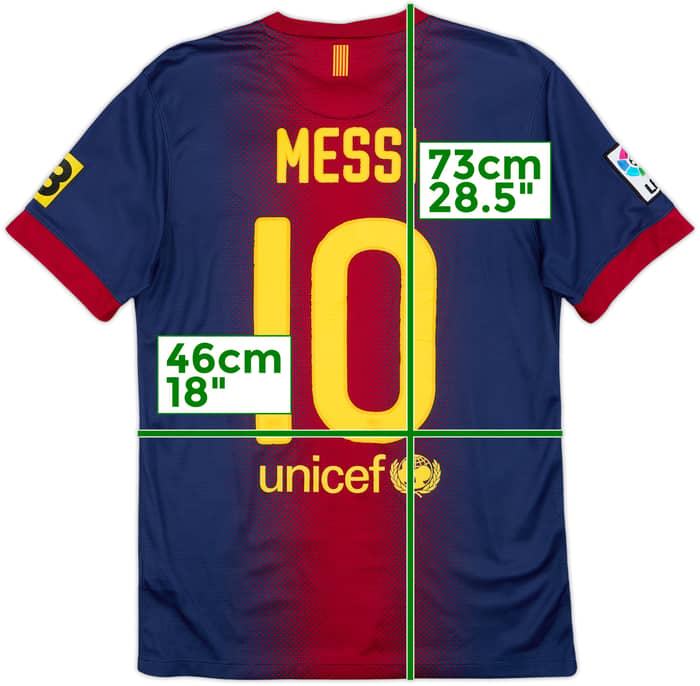 2012-13 Barcelona Home Shirt Messi #10 - 7/10 - (S)