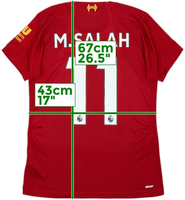 2019-20 Liverpool Home Shirt M.Salah #11 - 8/10 - (Women's M)