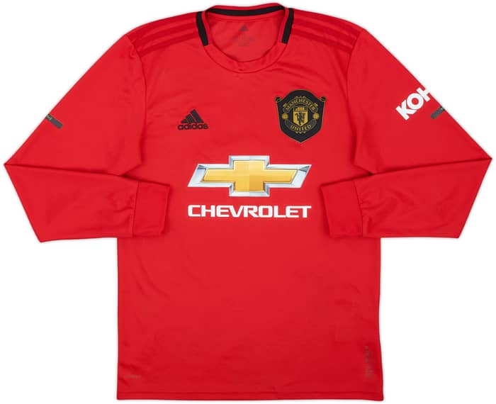2019-20 Manchester United Home L/S Shirt B.Fernandes #18 - 10/10 - (S)