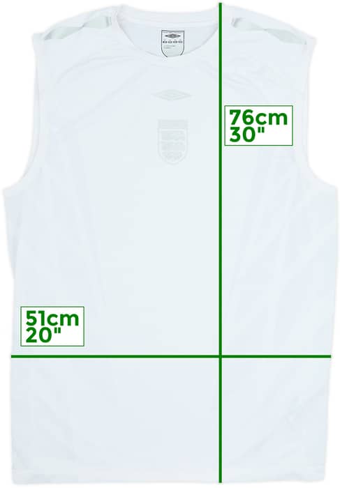 2007-08 England Umbro Training Vest - 8/10 - (XXL)