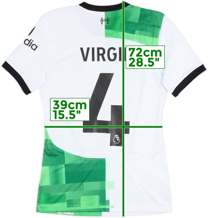 2023-24 Liverpool Authentic Away Shirt Virgil #4 - 8/10 - (S)
