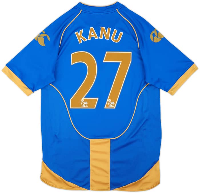 2008-09 Portsmouth Home Shirt Kanu #27 - 6/10 - (M)