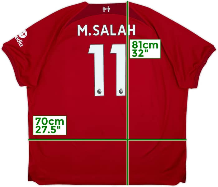 2022-23 Liverpool Home Shirt M.Salah #11 - 9/10 - (3XL)