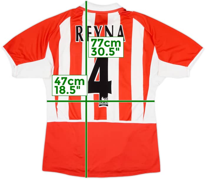 Camiseta de local del Sunderland 2002-04 Reyna #4 - 6/10 - (M)